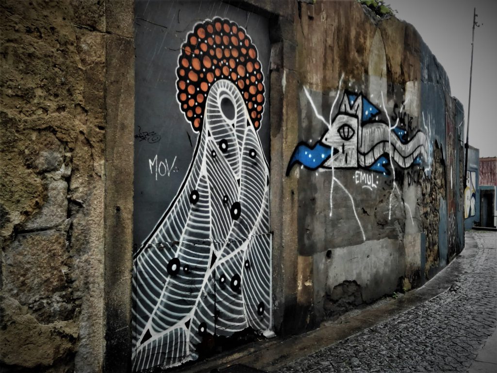 Graffiti représentant un serpent