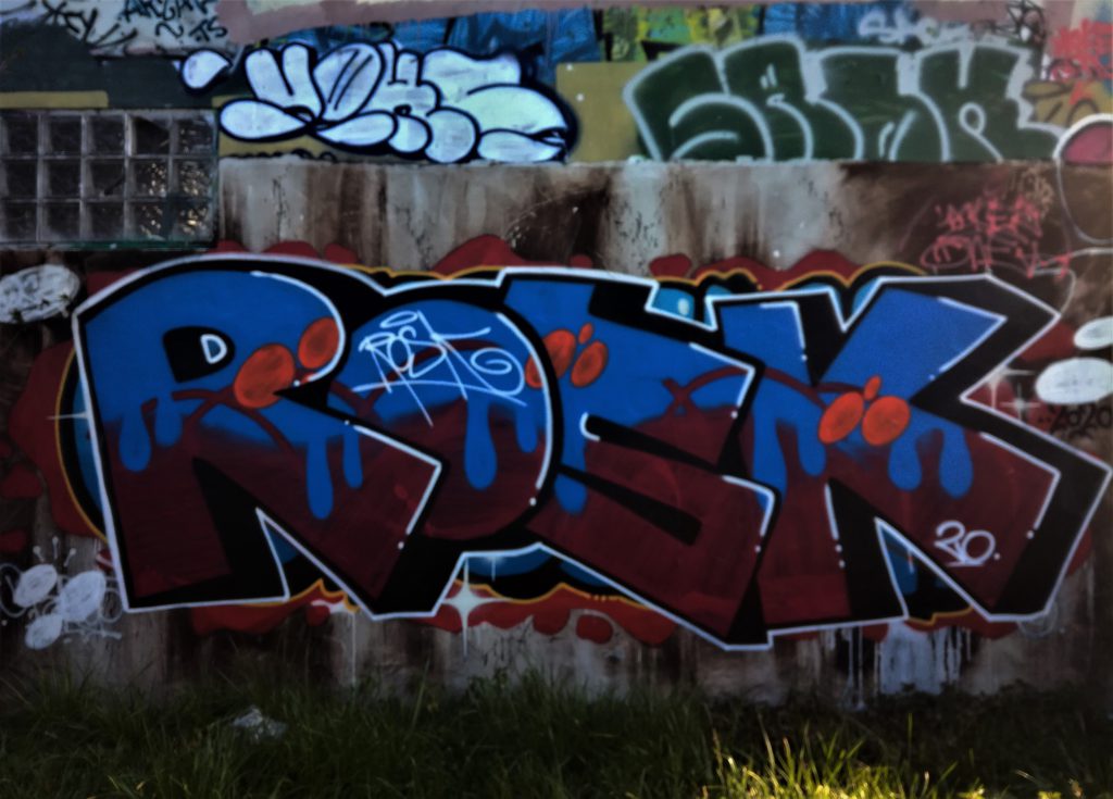 Graffiti écrit Rosk